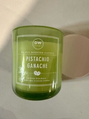 DW Home Pistachio Ganache Candle in Green Glass Jar